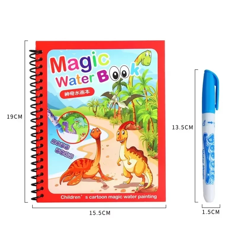 Nước Ma Thuật Sách Vẽ Đồ Chơi Cho Trẻ 2 Đến 4 Tuổi Montessori Đồ Chơi Vẽ Quyển Sách Tranh Bút Cho Bé đồ Chơi 2 Tuổi