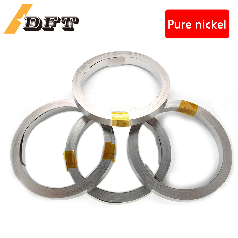 10 m 0,1/0,15/0,2/0,3 mm x 8/10/15 mm reines Nickel 99,5 % Streifen für Li 18650/21700 Akku-Schweißgerät und Punktschweißen