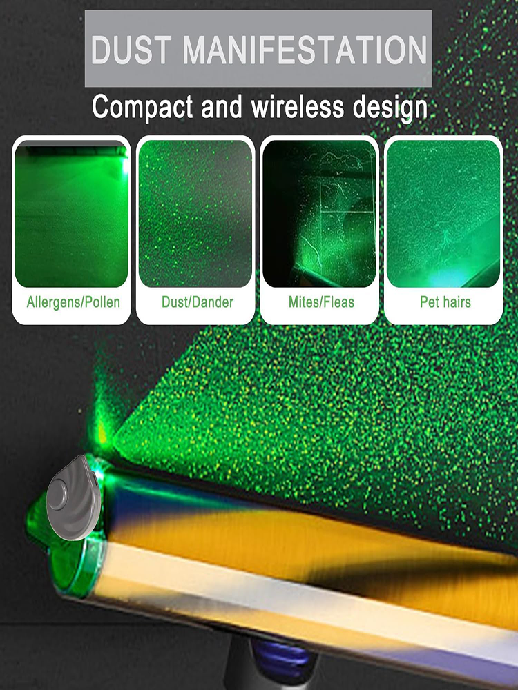 Lumière d'affichage universelle pour aspirateur, lumières vertes Laser pour aspirateur USB, composants d'aspirateur