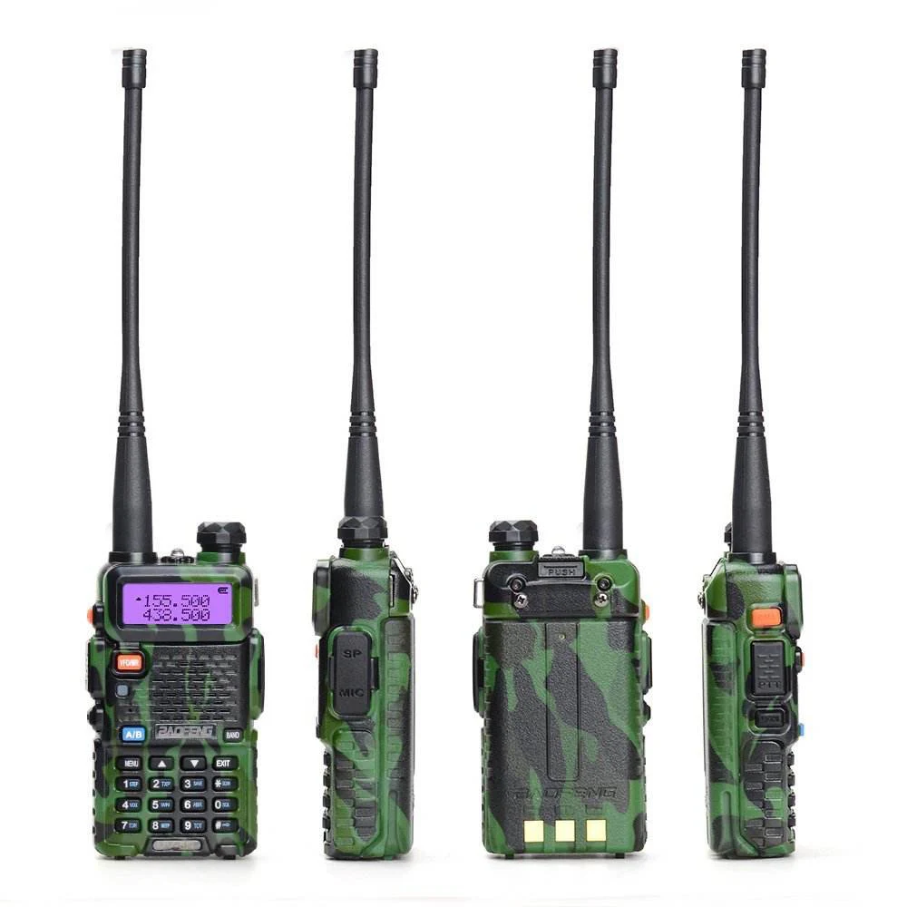 Baofeng walkie talkie UV 5R, hunting frequency dual band two-way radio, FM CB portable radio, positioning transceiver.