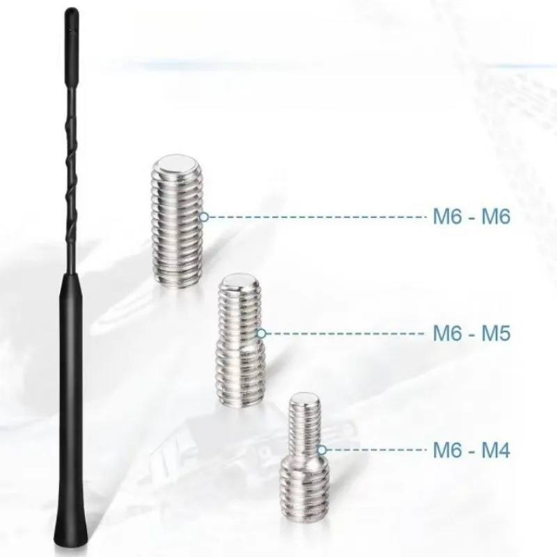 Universele 9-inch auto-vervanging anti-geluid beesting antenne FM-radio-antenne met schroeven