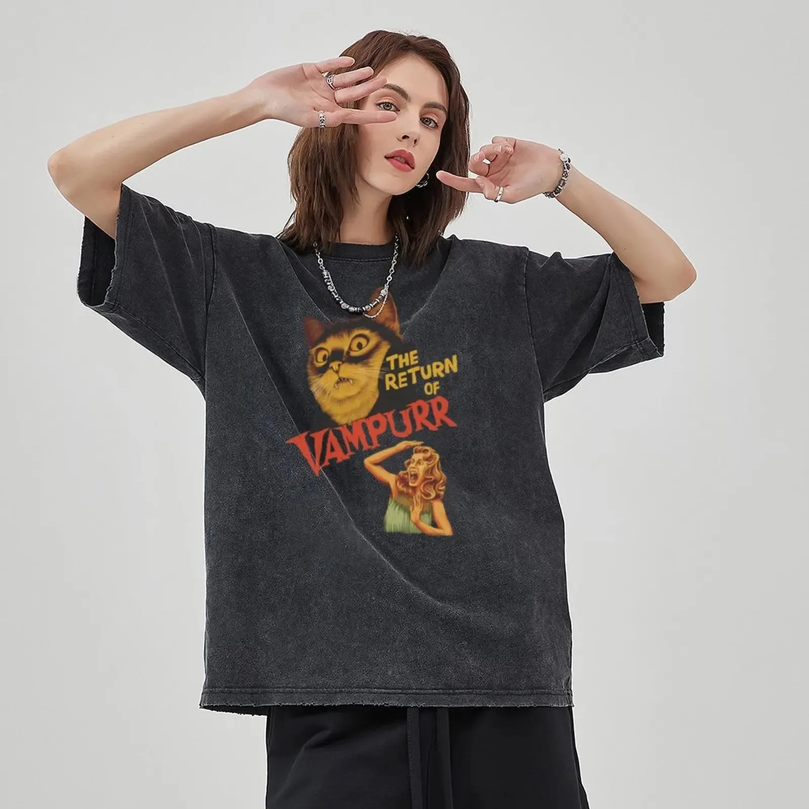 男性用アニメTシャツ,ユーモラス,シックス柄,レトロ,色あせた,綿100%,原宿トップス,ヒップホップストリートウェア,男性用,2021