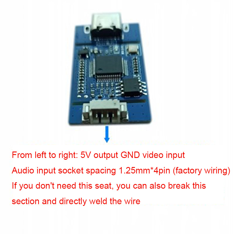 Captura CVBS a USB Señal analógica a módulo de cámara USB digital Módulo CVBS a USB Unidad libre UVC para Android Plug and Play gratuito