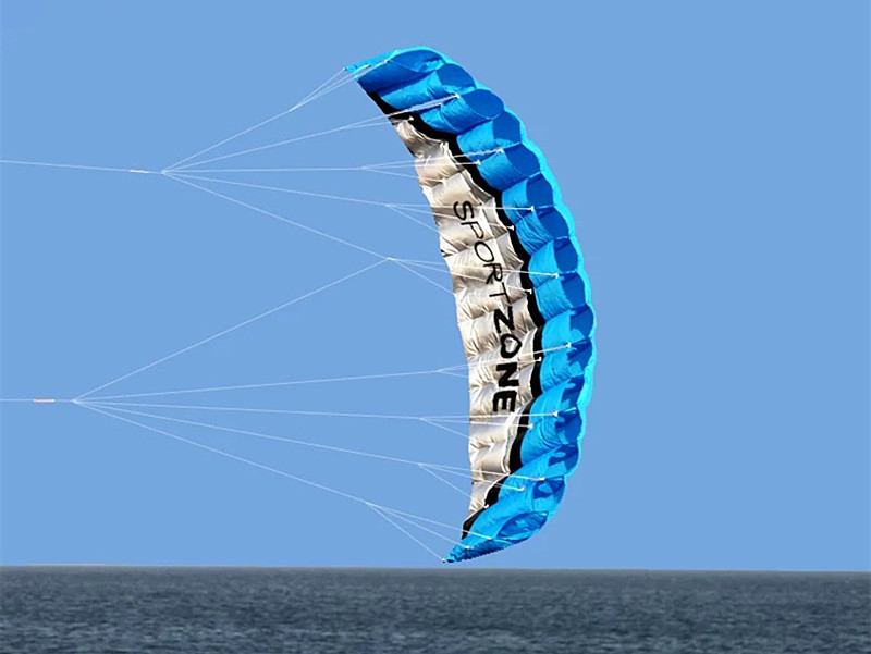 Miễn Phí Vận Chuyển 2.5M Đôi Dây Simili Đóng Thế Điện Diều Mềm Diều Parafoil Kitesurf Bay Ngoài Trời Vui Chơi Thể Thao