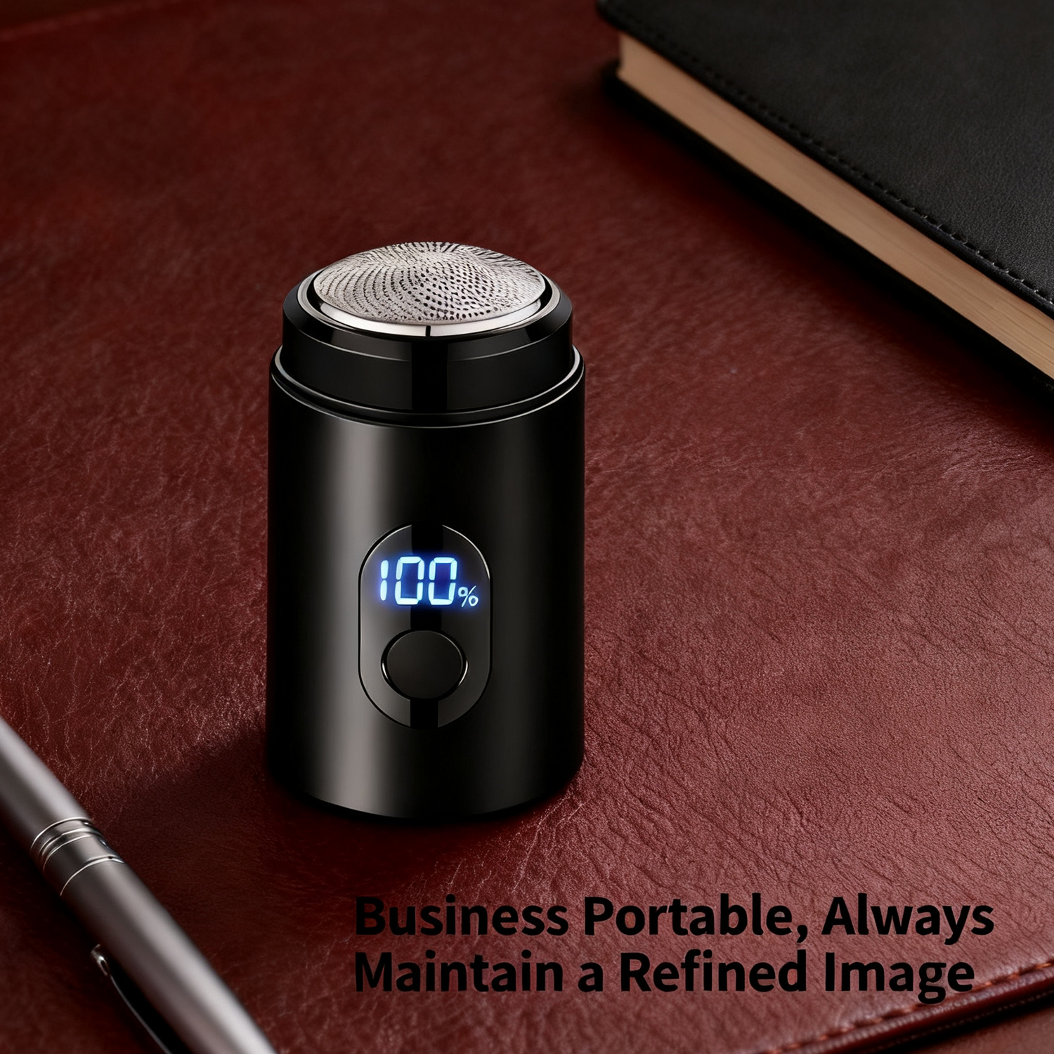 Men's electric shaver is easy to disassemble and clean, and the LED power display can be carried easily and easily.