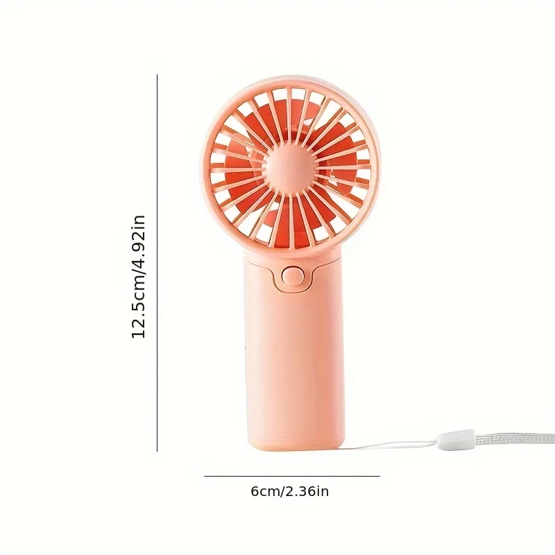Bonito mini ventilador portátil ventilador de mão leve acessível tamanho bolso baixo ruído pequeno ventilador elétrico presente do estudante ventilador ao ar livre 2024