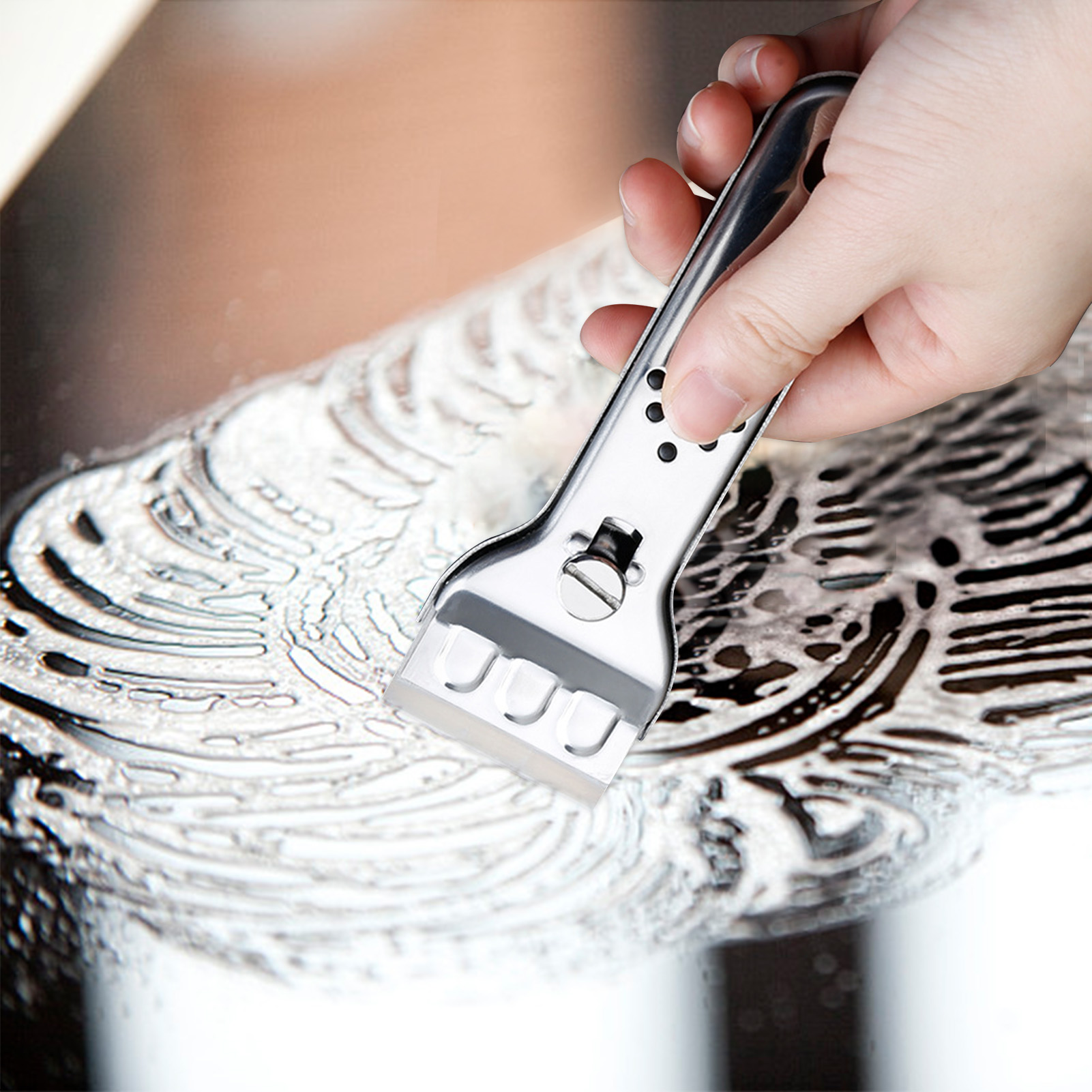 Bếp Cảm Ứng Gốm Cooktail Kính Đa Năng Gốm Âm Cạp Bụi Công Cụ Với Lưỡi Dao Sơn Cạp Dụng Cụ