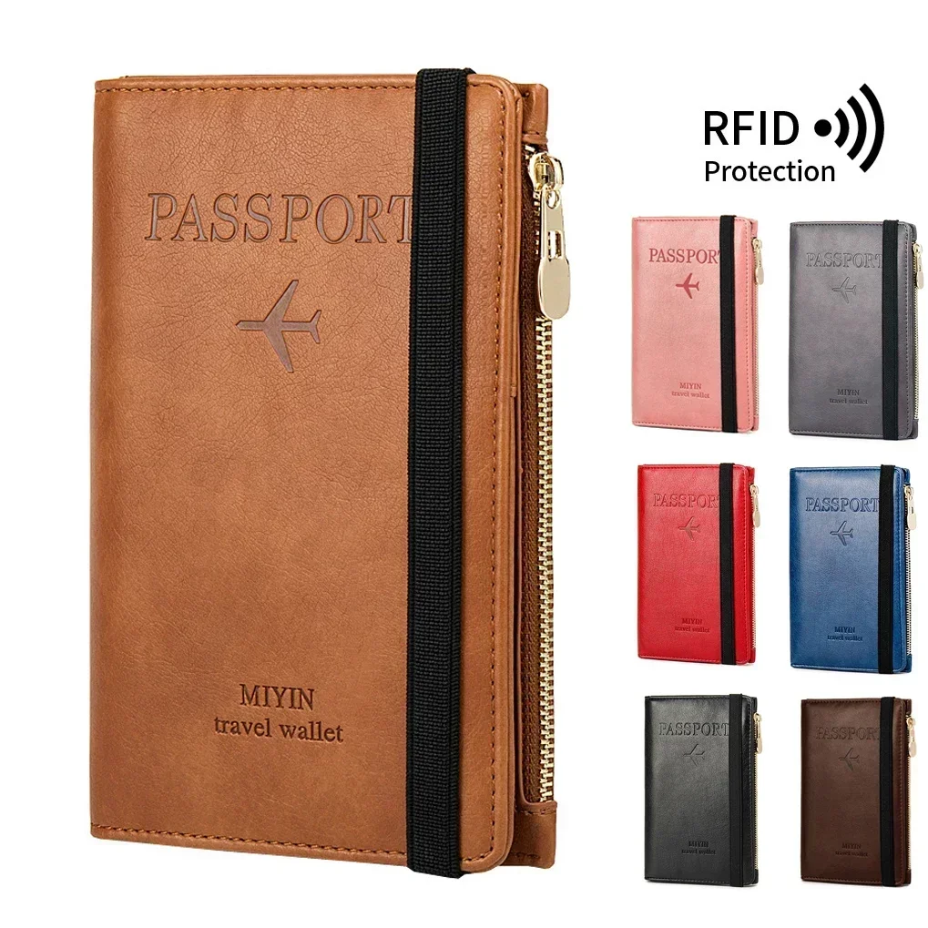 Bolsa para documentos de viagem, capa protetora para passaporte, casal simples, suporte protetor, mapa de avião pu, capa para passaporte de viagem