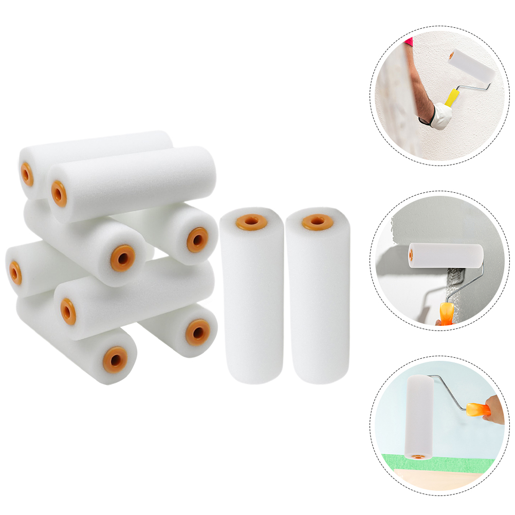 10.5cm Sponge Paint Foam Paint Roller Sleeves Sponge Paint Foam Paint Roller Sleeves Nap Replacement Painting Brushes Handle