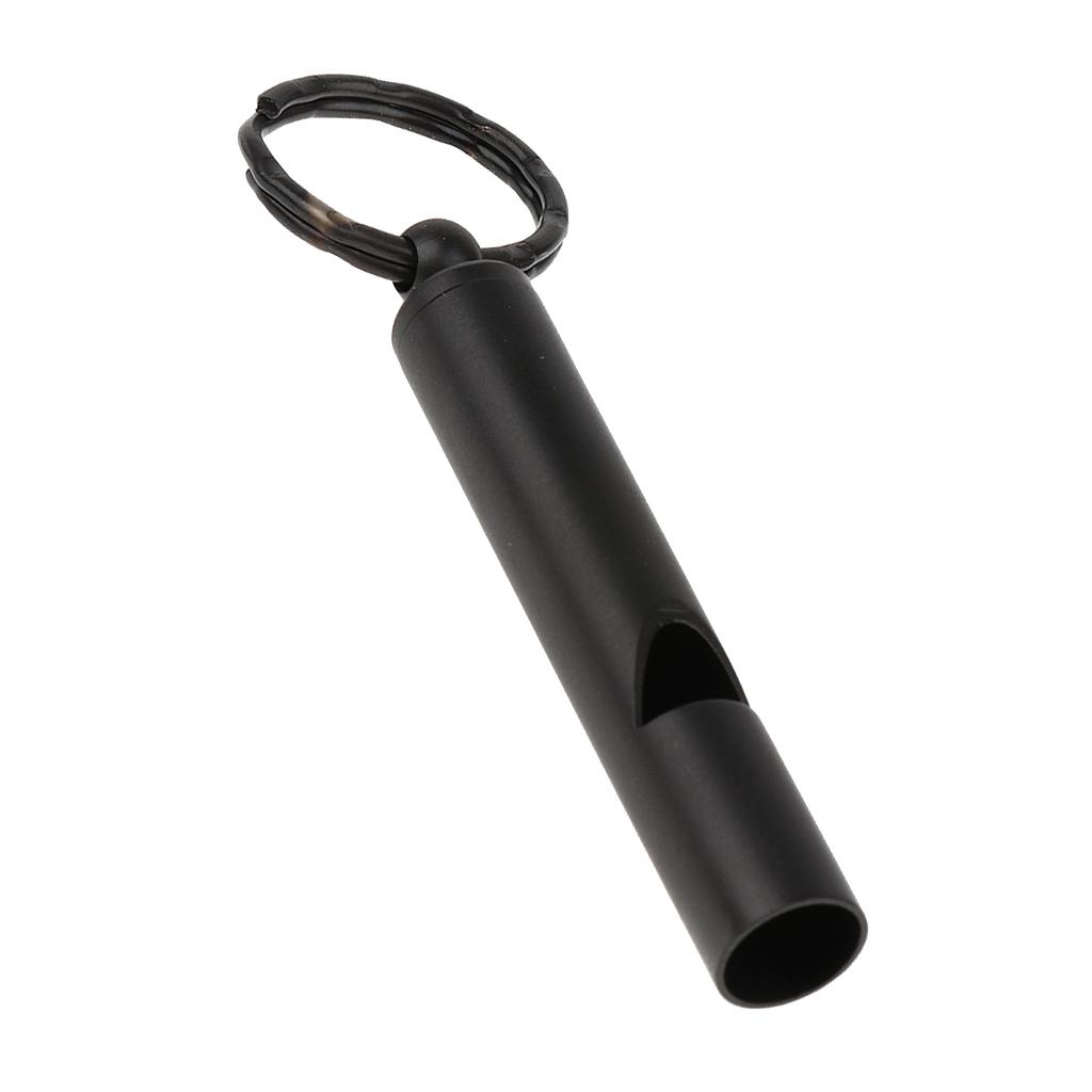 2X Emergency Whistle Outdoor Survival Rust Proof Adventure Black