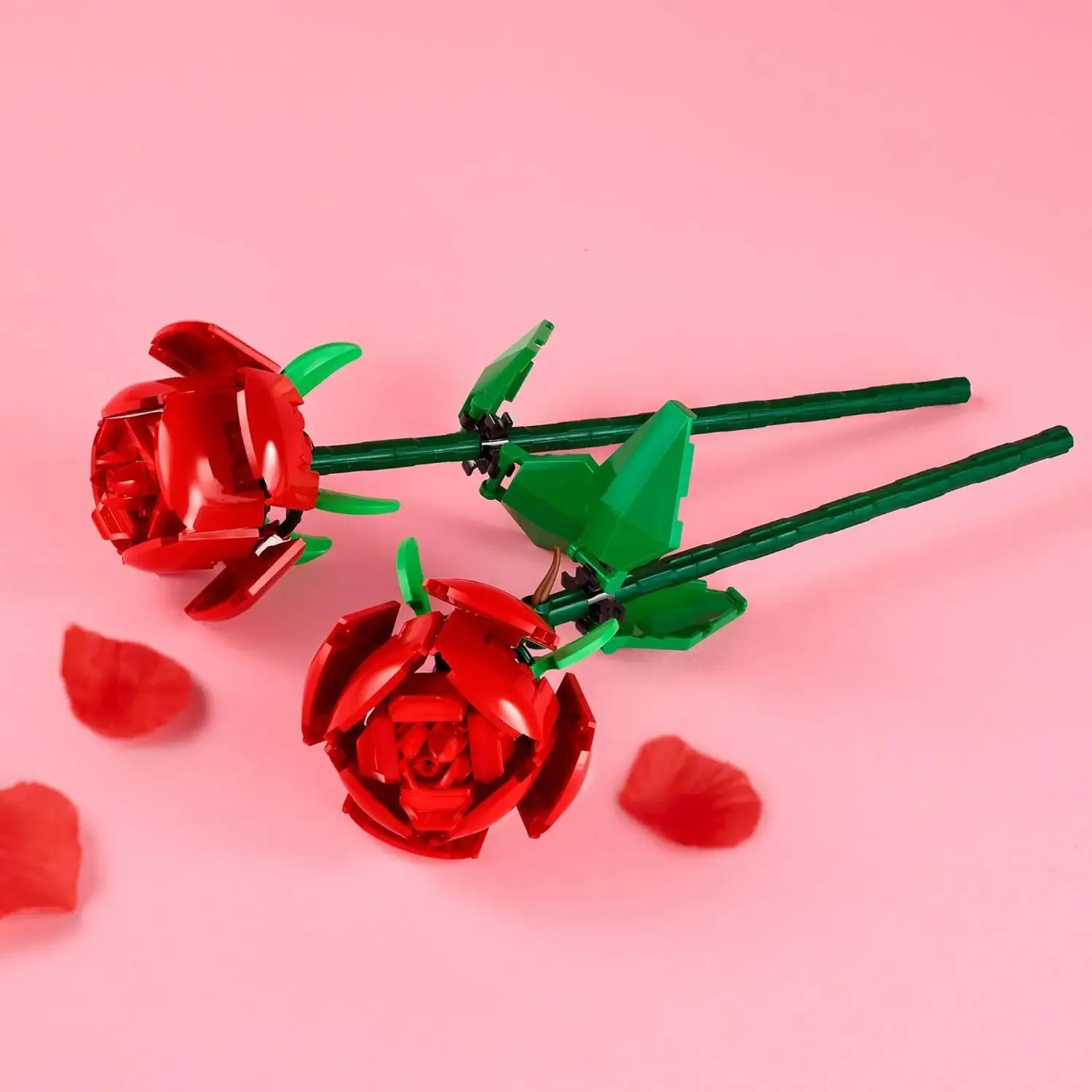 ขายร้อนกุหลาบ/Tulips/Narcissus Building Blocks เด็กปริศนาของเล่นของขวัญวันแม่ความยากสูง Splicing 40460 40461