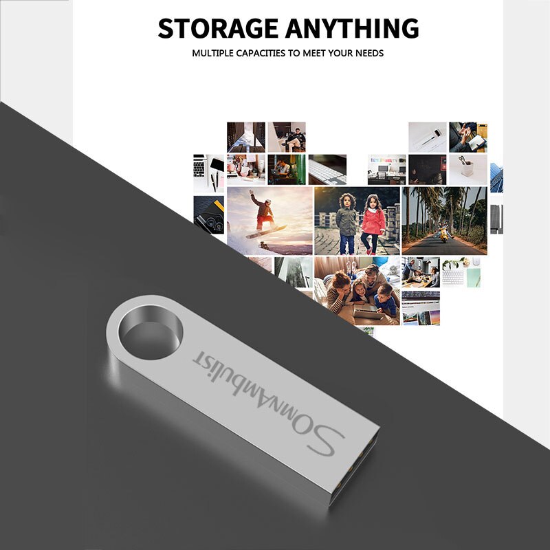 SomnAmbulist Pen Drive 32GB 64GB 128GB haute vitesse USB2.0 pour PC Mobile Mini Pen Drive 16GB 32GB USB Flash Drive 64GB 8GB 4GB