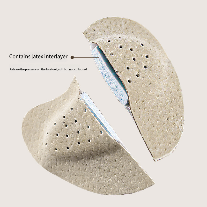 Sandali Adesivi antiscivolo Cuscinetto in pelle per l'avampiede Donna Tacchi alti Sollievo dal dolore Inserto Solette Cuscino per le dita Cura del piede Scarpe Pad