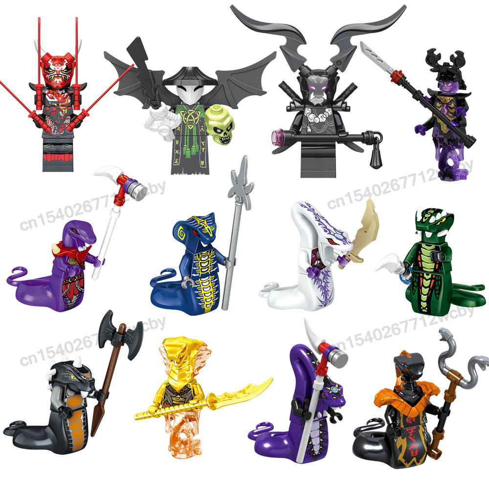 Mini figuras de bloques de construcción de personajes de Anime Ninja de 4CM, juguetes, modelo de muñeca, figuras para niños, regalos de cumpleaños compatibles con Lego