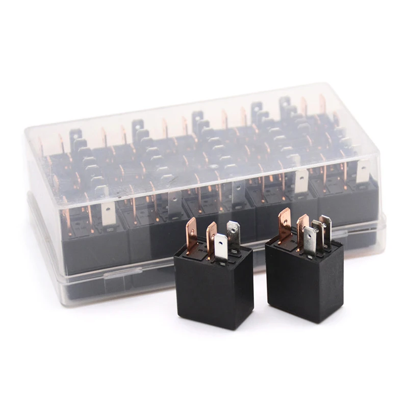 Relé de alarme automotivo do carro, corrente avaliado, 1NO, 1NC, SPDT, 4, 5 pinos, C. C. 12V, 40 ampère