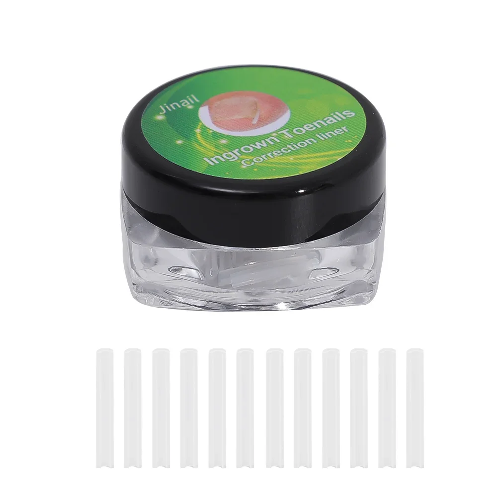 Almohadilla de tubo elástica en forma de C para uñas de los pies, Corrector de uñas encarnadas, herramientas para el cuidado de los pies, tratamiento de Clip alisador de ranura Invisible