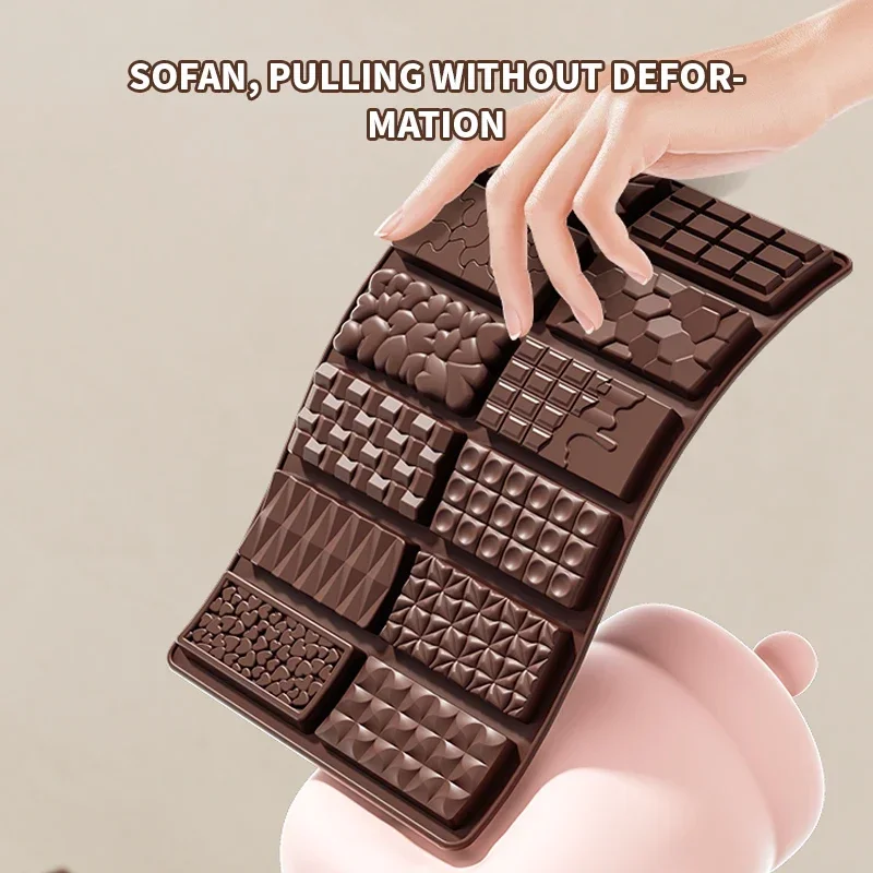 Pistache Chocolate Bar para Enchimento, Molde Grosso De Silicone, Largecandy Bar, 1Pc