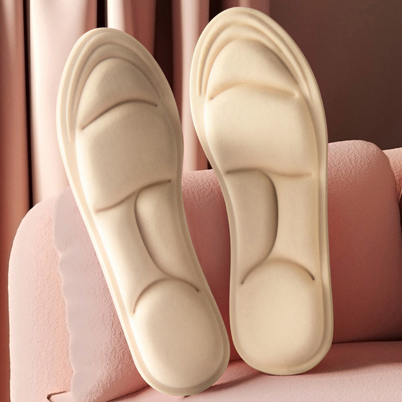 Plantillas de espuma viscoelástica de masaje 5D para zapatos, suela, cojín transpirable, plantillas deportivas para correr para pies, plantillas ortopédicas