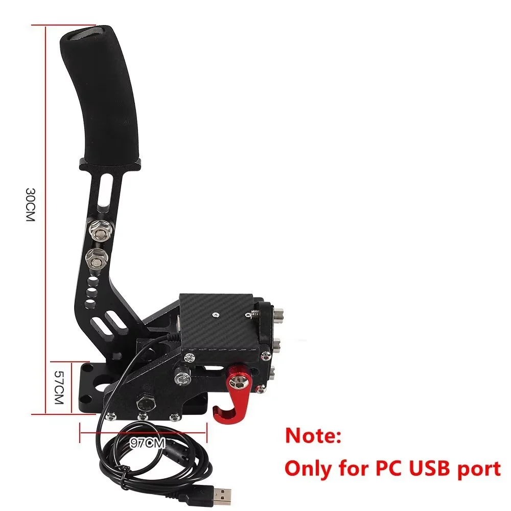 USB hamulec ręczny SIM dla G25/27/29 T300 T500 PC gry wyścigowe fanateecosw Dirt Rally hamulec ręczny System czerwony czarny niebieski HB-1009