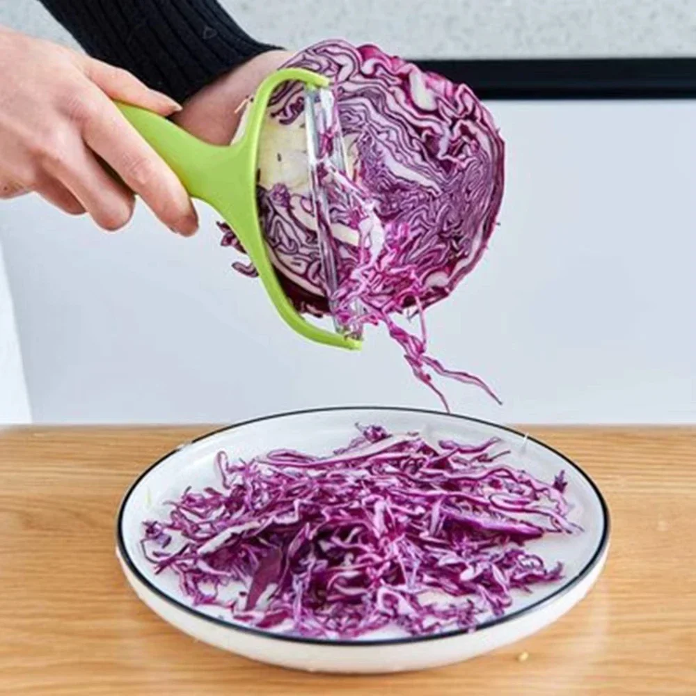 1 pçs descascador legumes frutas aço inoxidável repolho raladores salada batata slicer acessórios de cozinha ferramentas boca larga