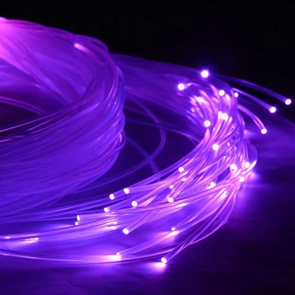 50M x 0.75mm/1.0mm PMMA สายเคเบิลใยแก้วนำแสง LED แสงใส DIY สำหรับไฟ LED เครื่องยนต์ท้องฟ้าตกแต่งงานปาร์ตี้