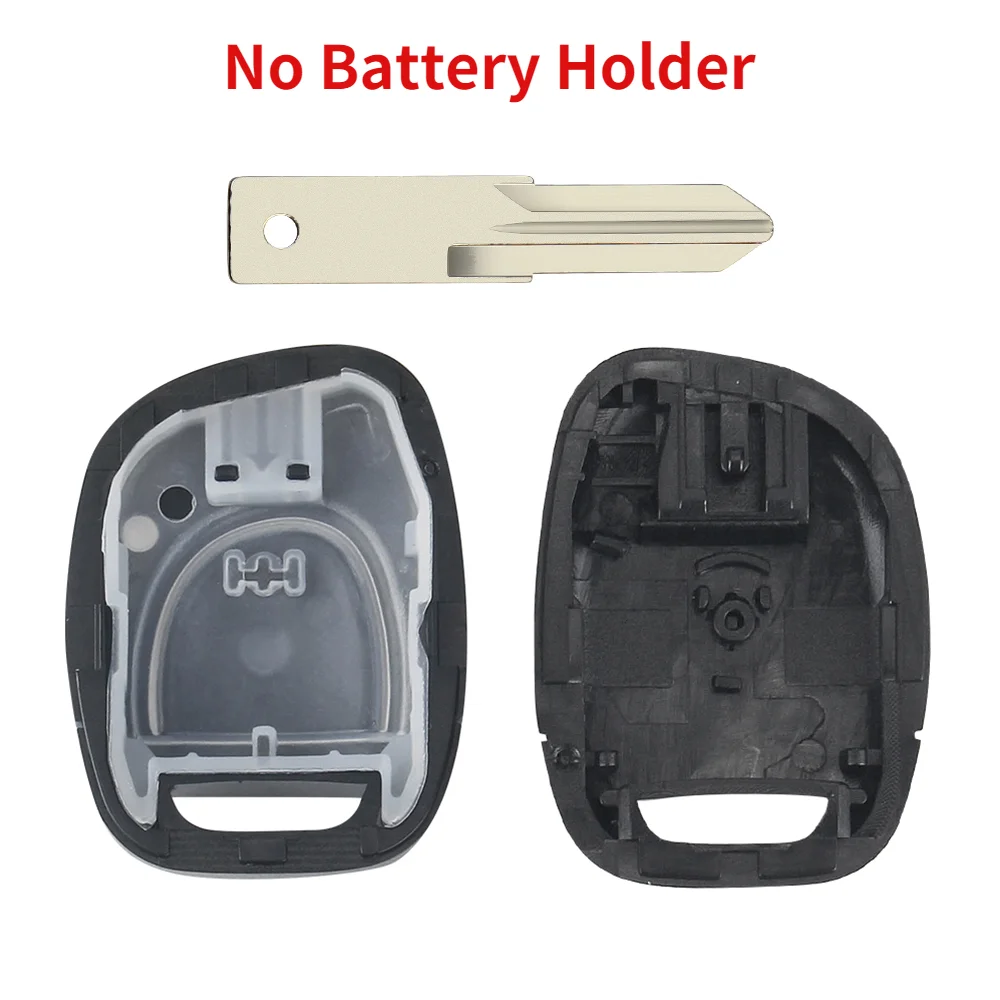 Keyyou 1 botão sem cortes escudo chave remota do carro para renault twingo clio kangoo mestre sem chip keyless entrada fob chave caso substituição