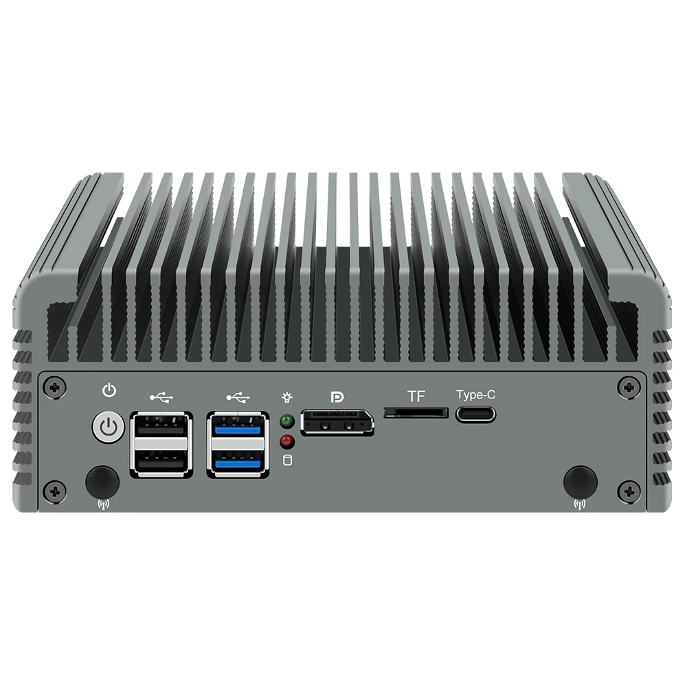 2,5G Firewall Router Intel i3 N355 N305 N150 N100 4xi226-V LANs DDR5 Typ-C 6*USB 2*NVMe 2*SATA Lüfterloser Mini-PC Proxmox pfSense