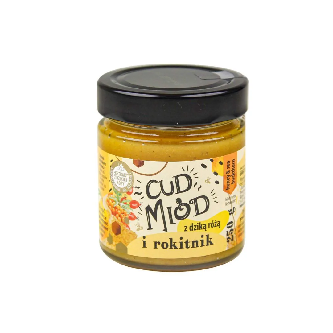 Bartnik Cud miód z dziką różą i rokitnik 250g