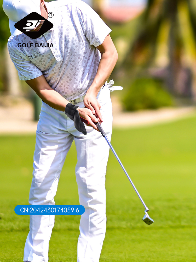 BaiJia Golf Chipping Corrector de ángulo de muñeca Ayuda de entrenamiento de swing de golf Soporte de muñeca Corrector de entrenador de banda para todos los golfistas