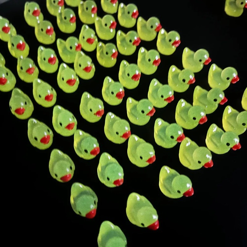 50 Mini Yellow Ducks Night Light Duck Accessories Mini Characters Mini Ducks Mini Landscape Home Decoration