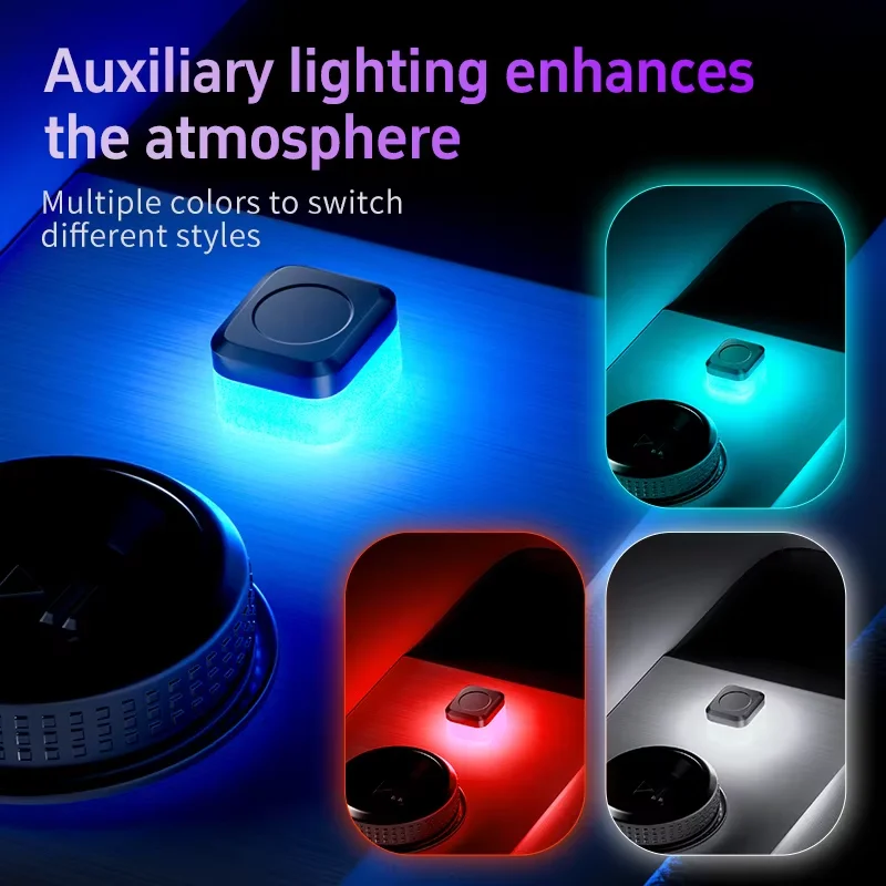 1x voiture USB lumière LED lampe d'ambiance Plug Play universel LED intérieur atmosphère lumière Auto lampe de lecture décorations bande décorative