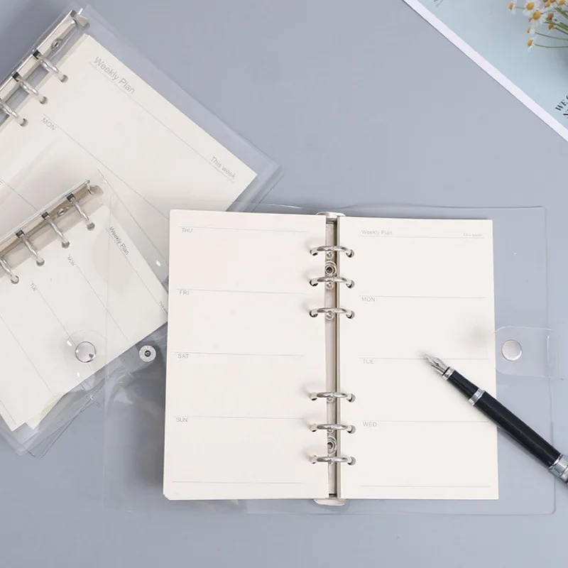 A5 A6 A7 Loose Leaf Notebook Refill Spiral Binder Inner Page Weekly Monthly To Do Line Dot Grid Inside Paper Stationery