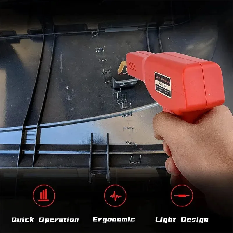 Soldadores de plástico prácticos de 50W, herramientas de garaje, máquina grapadora caliente, máquina de reparación de grapas de PVC, herramienta de soldadura para reparación de parachoques de coche