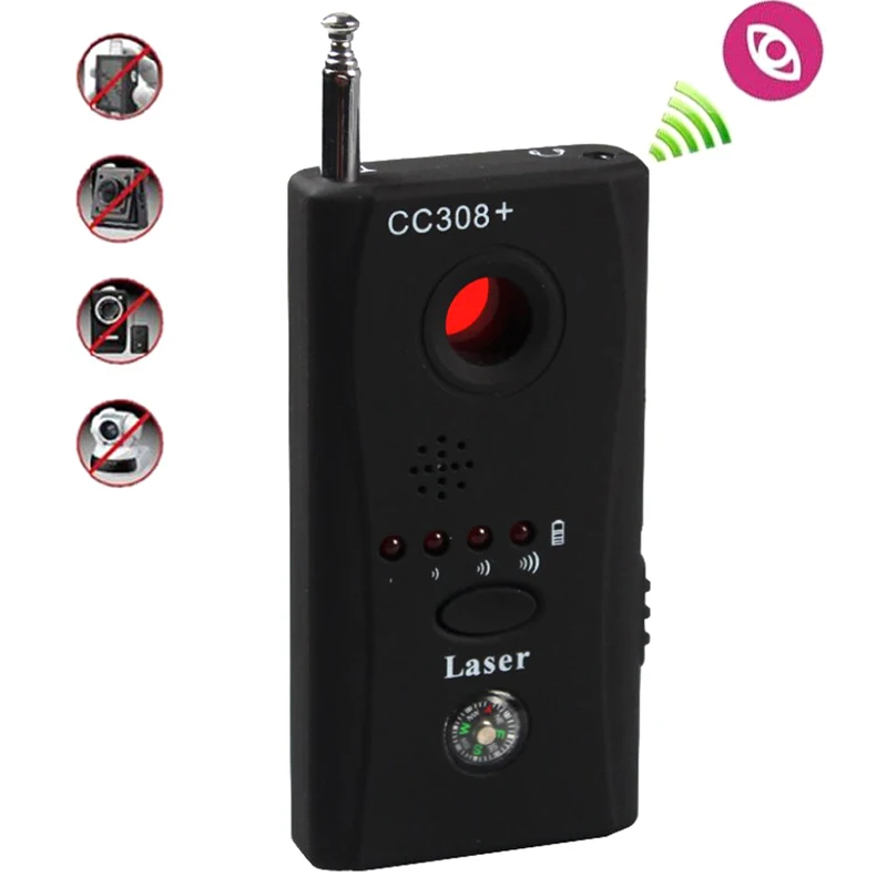 Przenośny lokalizator ukrytych kamer CC308, mini bezprzewodowy detektor sygnałów GSM GPS, urządzenie antyszpiegowskie.