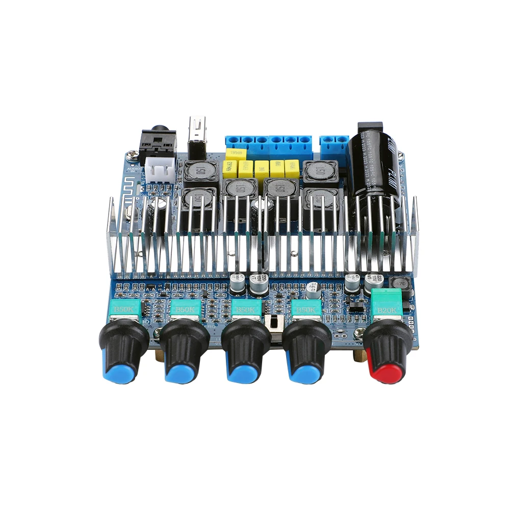 AIYIMA Audio Upgraded TPA3116 Subwoofer Amplifier Board 2.1 Channel HiFi USB DAC Bluetooth 5.0 Power Amplifiers 2x50W+100W