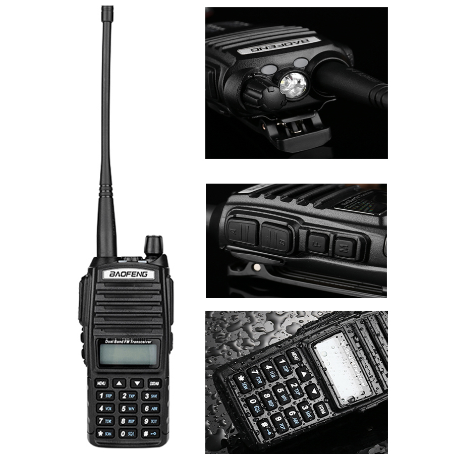 Professionele Walkie Talkie UV82 FM Baofeng UV 82 8 W Ham Radiostation VHF UHF Transceiver Jacht Radio Amateur Comunicador
