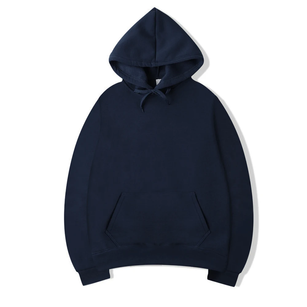 Sudaderas con capucha para hombre, jersey para mujer, sudaderas con capucha informales para primavera y otoño, sudaderas con capucha de Color sólido, sudadera negra de gran tamaño para hombre
