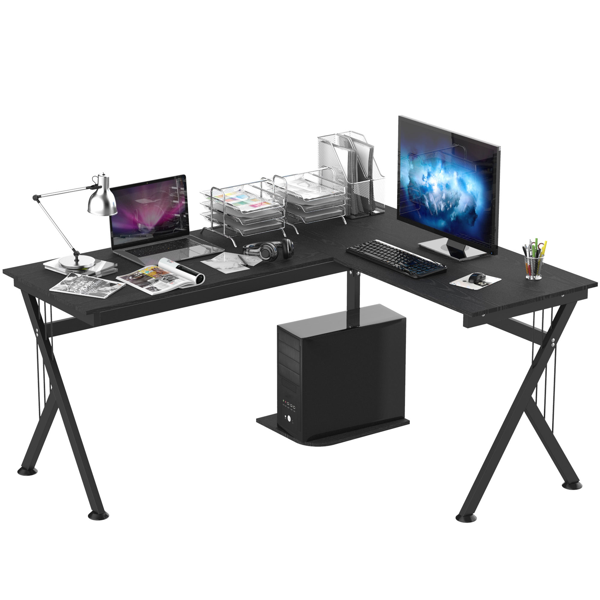 Homcom Computer Tafel Pc Kantoor Hoek Tafel School Huis