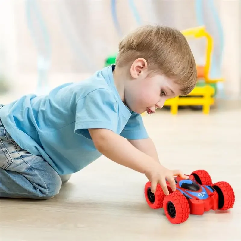 Auto giocattolo per bambini divertente auto bifacciale sicurezza inerziale anti-collisione anti-caduta modello anticaduta per bambini scorrevole fuoristrada