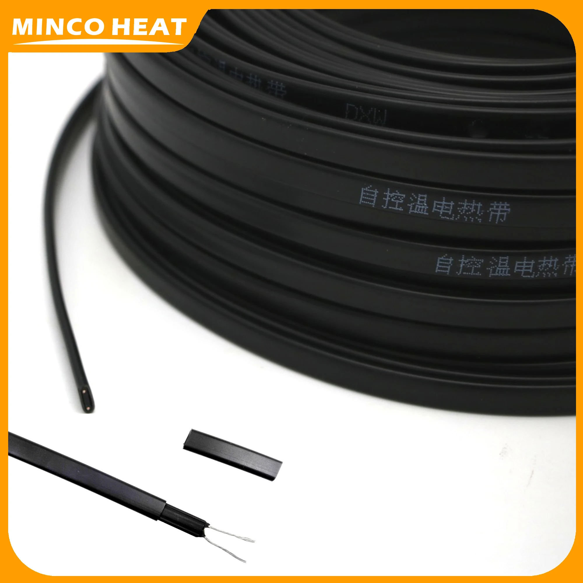 Minco ความร้อนที่ดีที่สุดราคา 20 วัตต์/เมตรสารหน่วงไฟสาย 0.5 ~ 7 เมตรนุ่มยืดหยุ่นท่อ Freeze ป้องกัน Self-regulating ความร้อนสาย