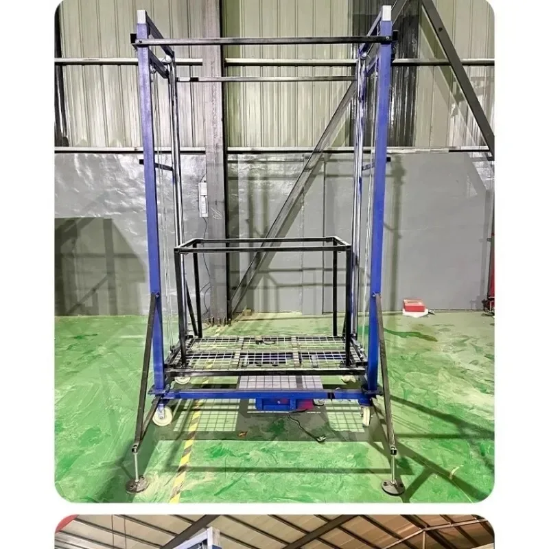 Customizable Home use Electric Scaffolding Small Lifting platform Cargo elevator Remote control Mobile Foldable
