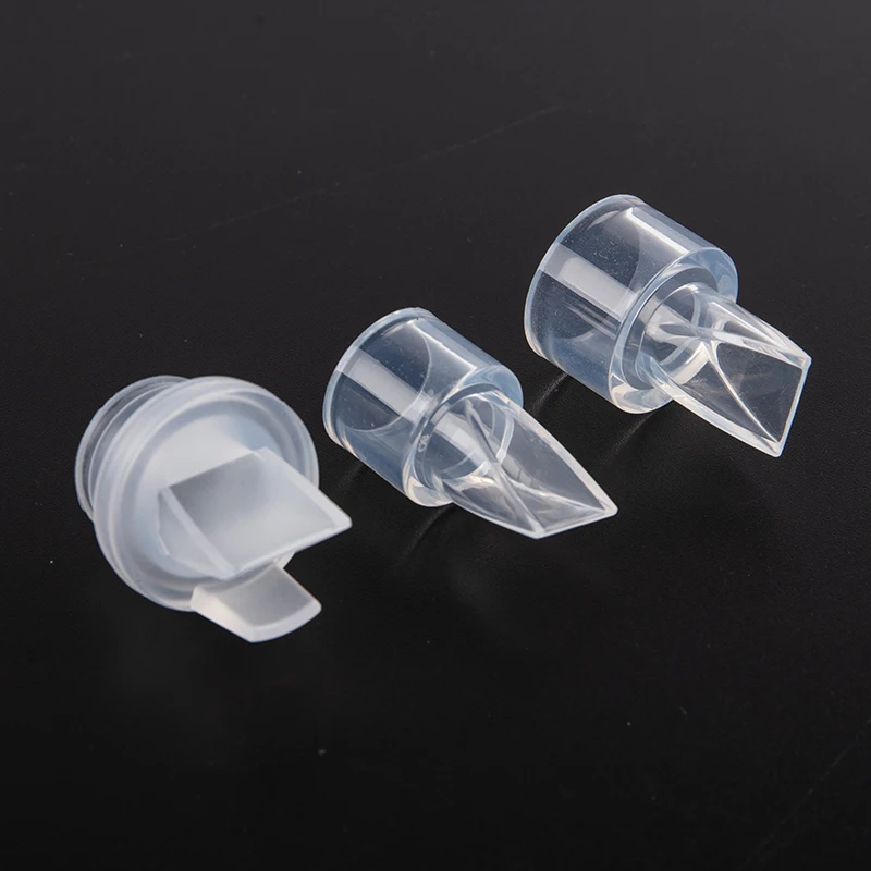 Bomba tira leite do bebê do silicone, 2 porções, com válvula do recuo, proteção do bocal, acessórios manuais e bondes