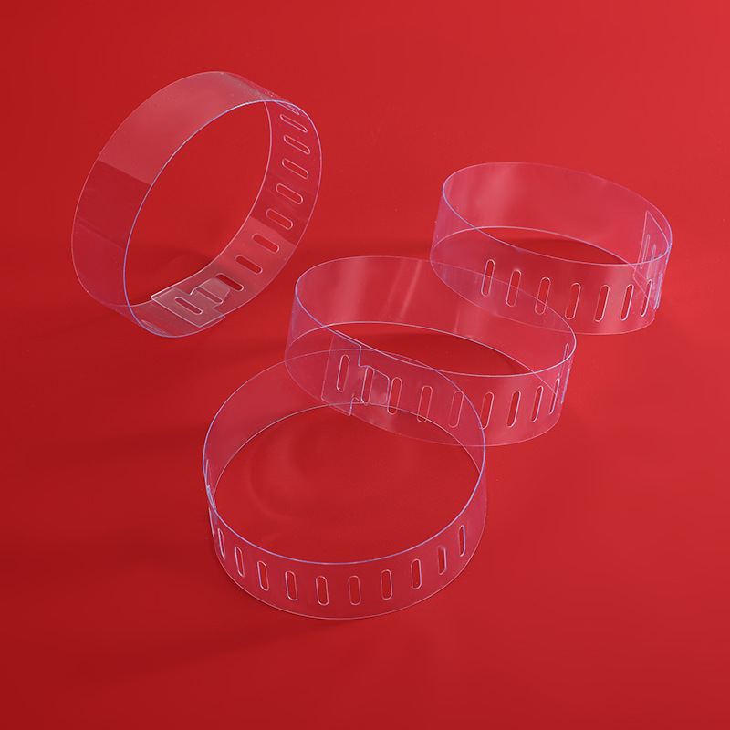 50 peças de colarinho de plástico permanece, acessórios de roupas transparentes