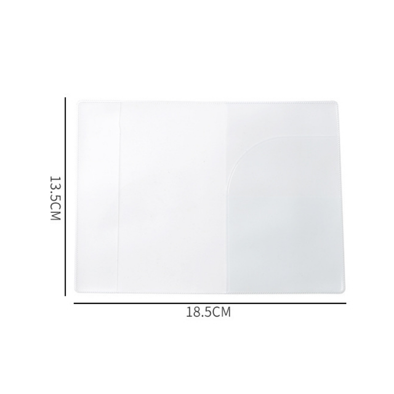 1pc capa de passaporte saco de viagem caso protetor de passaporte transparente estilo fosco disponível com slot para cartão capa de passaporte