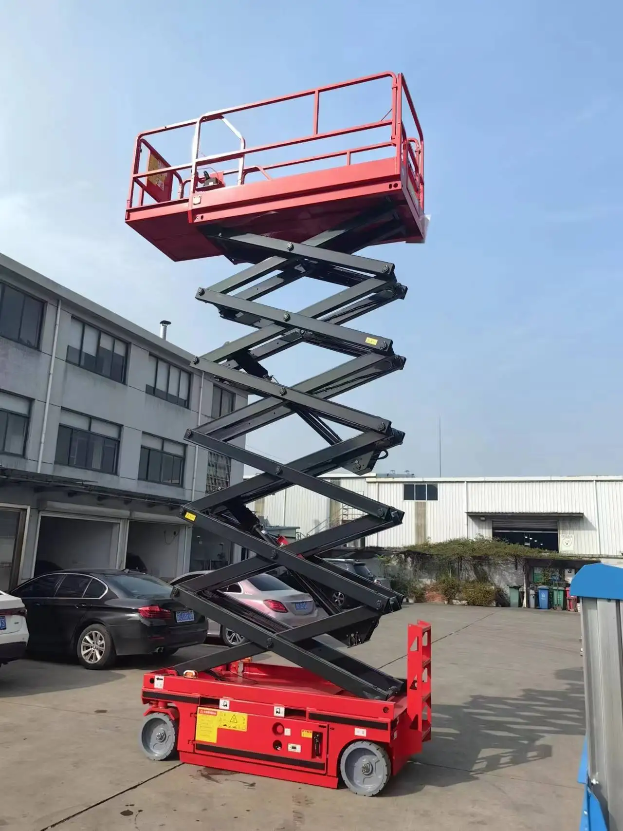 電気空中作業プラットフォーム,ポータブル,耐荷重230kg,作業高7.8m