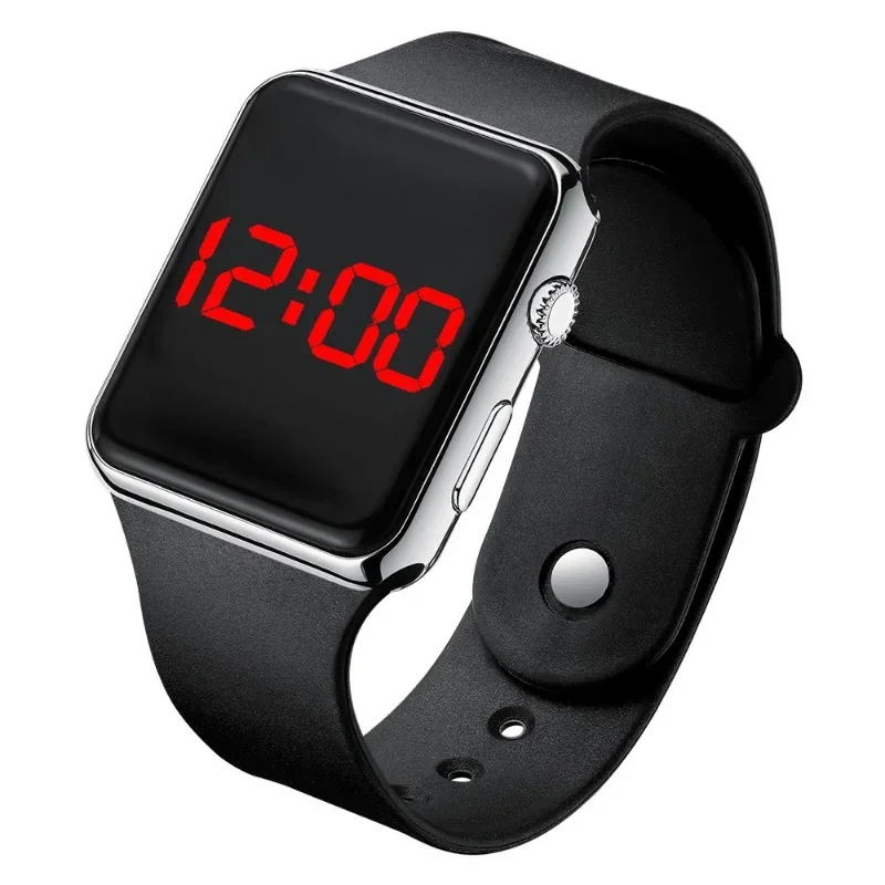 2024 LED kwadratowy elektroniczny zegarek dla dzieci Student Apple zegarek sportowy moda męska i damska zegarek na prezent zegarki dla kobiet
