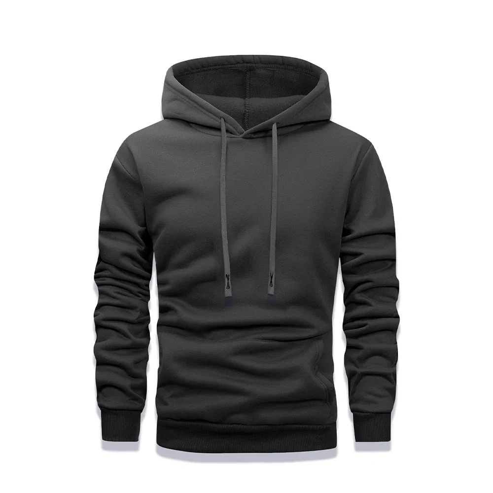 Jerséis de primavera y otoño, sudaderas de gran tamaño de varios colores negros a la moda, sudaderas con capucha informales para hombre, sudaderas con capucha cálidas de lana para mujer