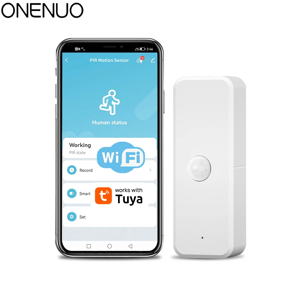 Tuya WiFi czujnik ruchu PIR inteligentny dom czujnik podczerwieni ludzkiego ciała bezpieczeństwo inteligentne życie współpracuje z Alexa Google Home
