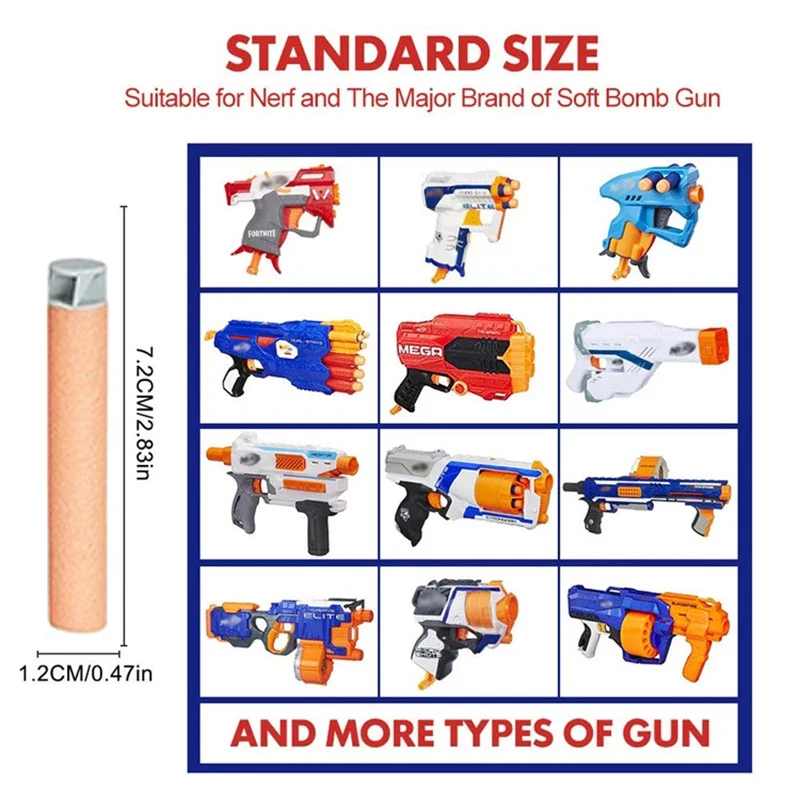 Cam Nạp Phi Tiêu Đạn Xoắn Ốc Xốp Xoay Viên Đạn Cho Súng Đồ Chơi Nerf Accustrike Elite Series Súng Đồ Chơi Phù Hợp Với Viên Đạn EVA Mềm Mại Phi Tiêu