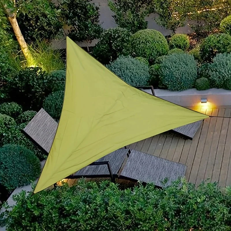 3x3x3M Folding Waterproof Triangle Sun Shade Sail Canopy For Outdoor Activities Backyard Awning Camping Tents Shade Cloth